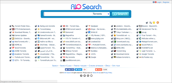 Bittorrent torrent search engine